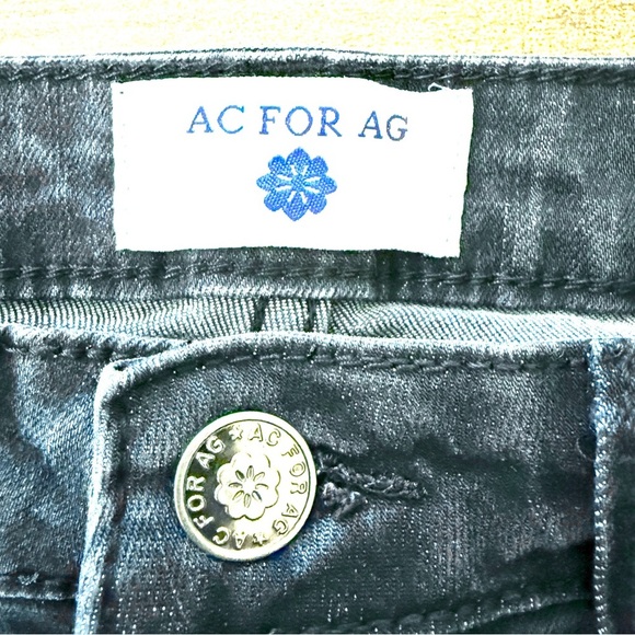 AC For AG Jeans Women 27” Black Flare Goldschmied Retro Y2K Grunge‎ Skater Vibes - Picture 3 of 9